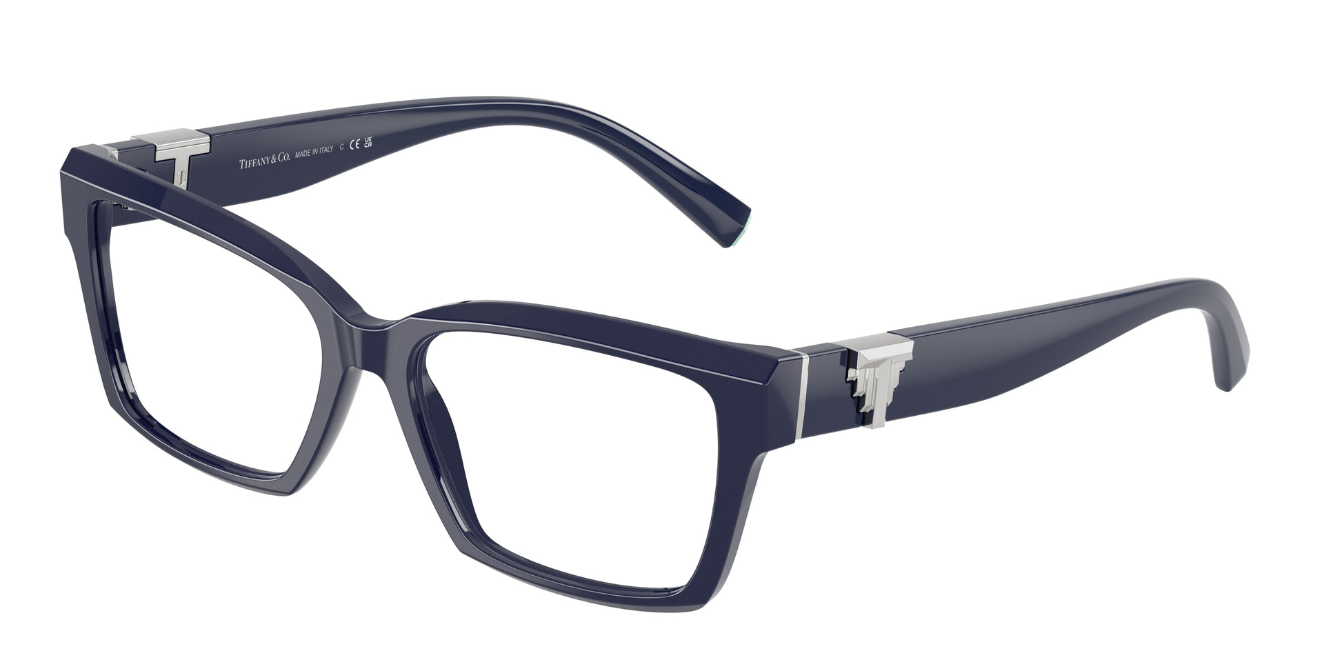 Tiffany TF2267 Square Eyeglasses  8396-Solid Dark Blue 54-140-16 - Color Map Blue