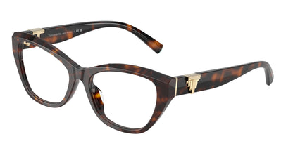Tiffany TF2268U Cat Eye Eyeglasses  8015-Havana 54-140-17 - Color Map Tortoise