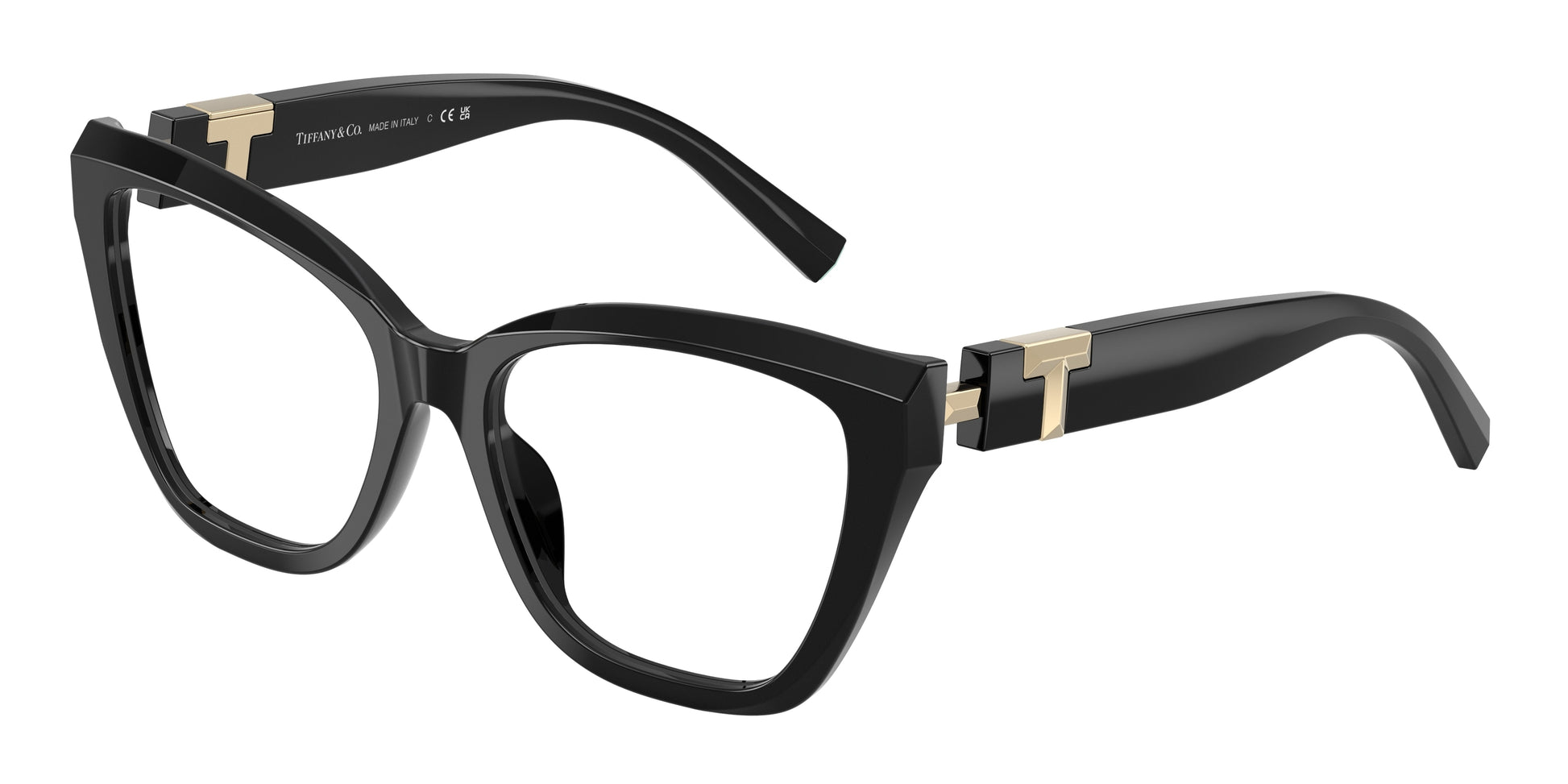 Tiffany TF2271 Cat Eye Eyeglasses  8001-Black 54-140-17 - Color Map Black