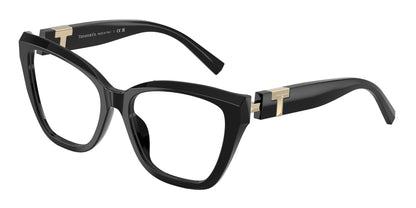 Tiffany TF2271 Cat Eye Eyeglasses  8001-Black 54-140-17 - Color Map Black