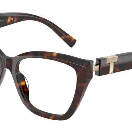 Tiffany TF2271 Cat Eye Eyeglasses  8015-Havana 54-140-17 - Color Map Tortoise
