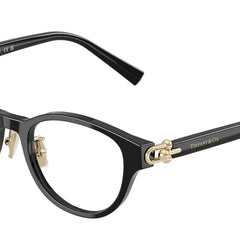 Tiffany TF2273D Round Eyeglasses  8001-Black 48-140-20 - Color Map Black