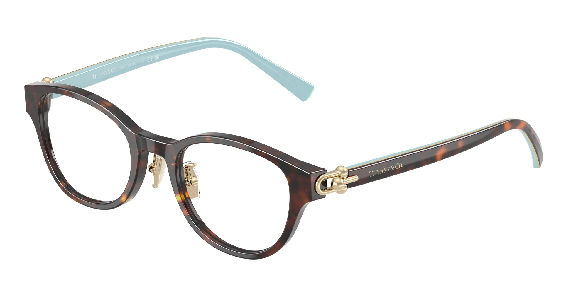 Tiffany TF2273D Round Eyeglasses  8015-Havana 48-140-20 - Color Map Tortoise