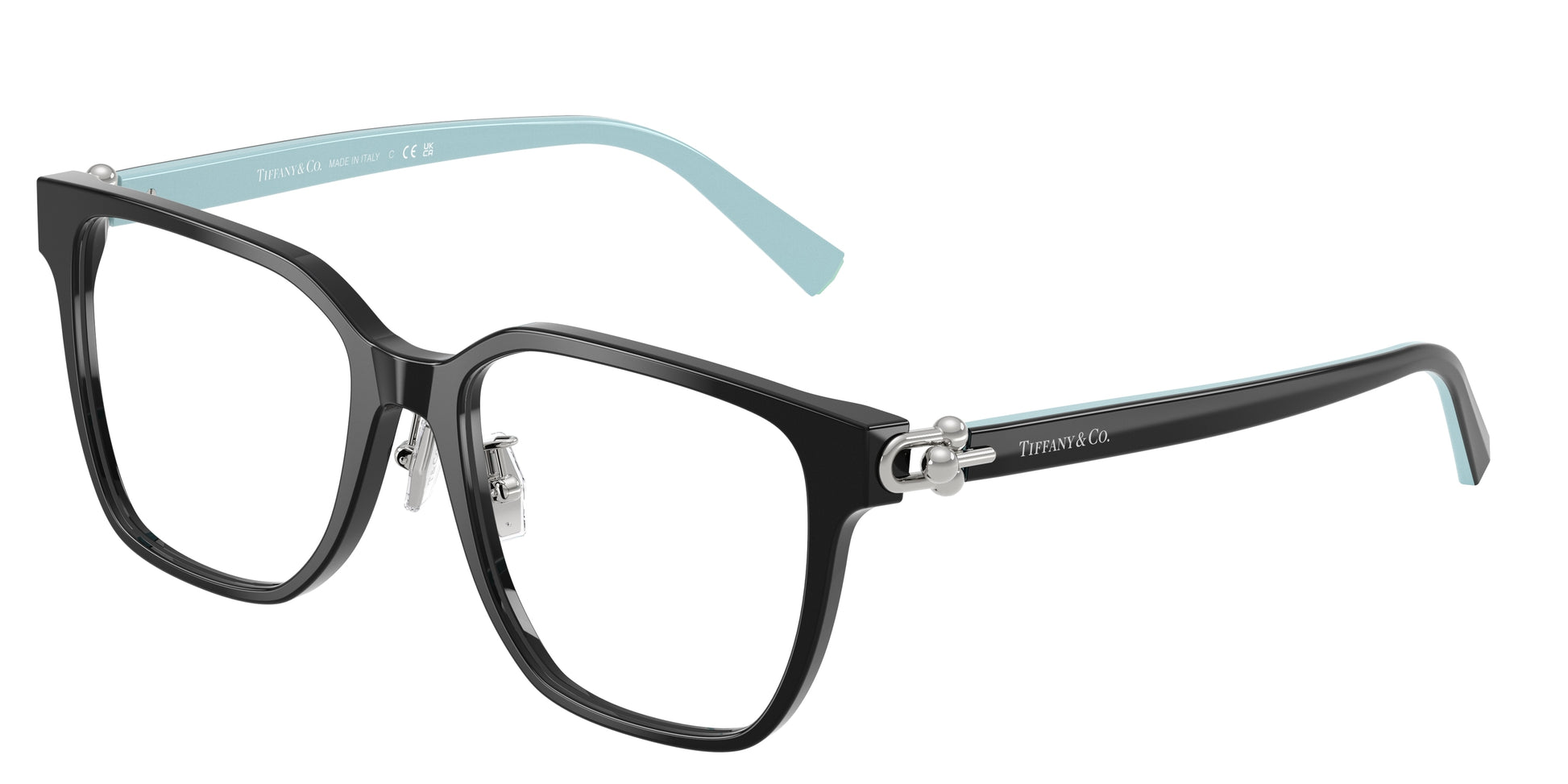 Tiffany TF2274D Square Eyeglasses  8001-Black 53-140-17 - Color Map Black