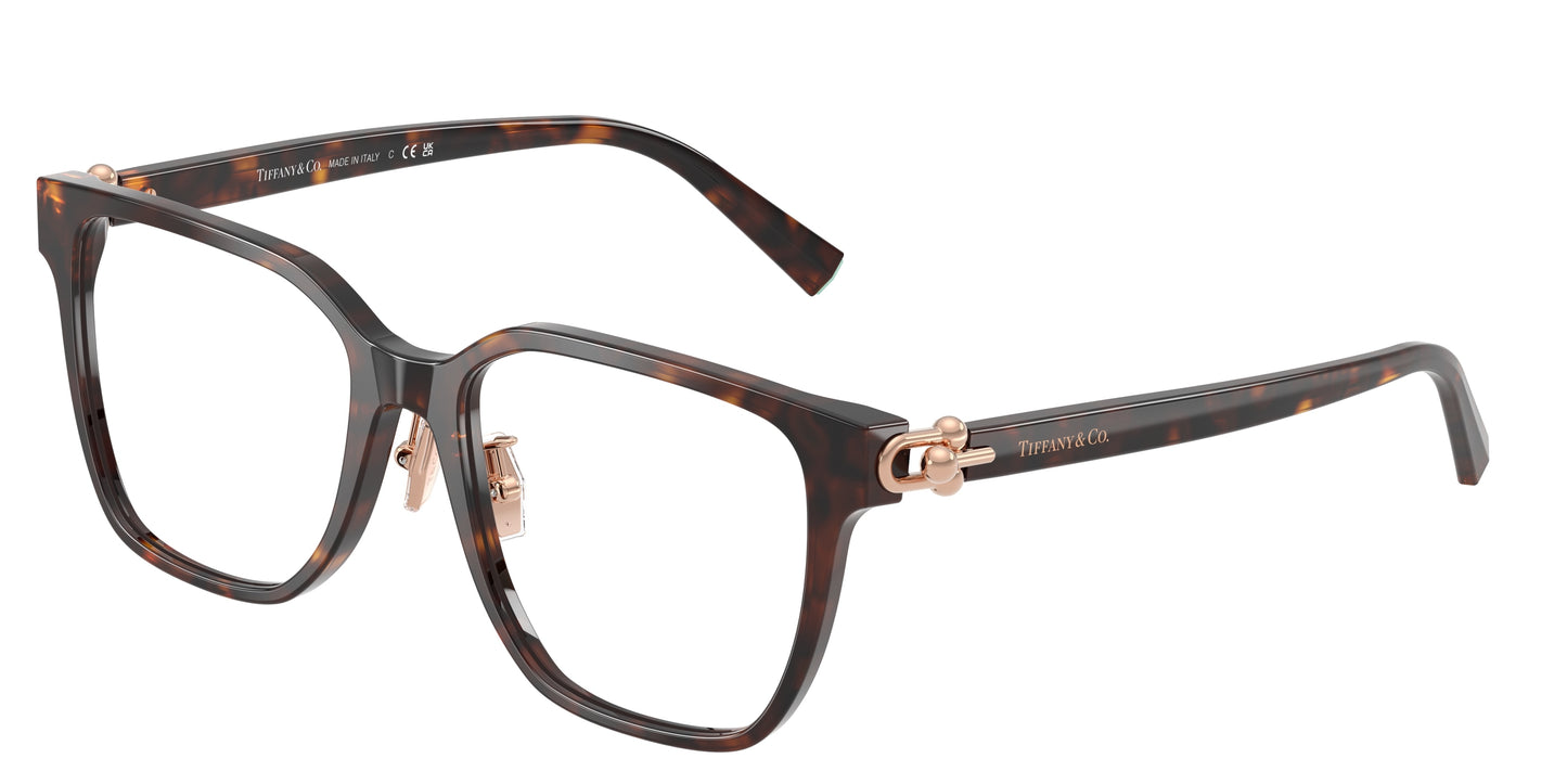 Tiffany TF2274D Square Eyeglasses  8015-Havana 53-140-17 - Color Map Tortoise