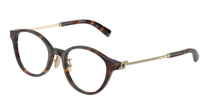 Tiffany TF2275D Round Eyeglasses  8015-Havana 48-140-20 - Color Map Tortoise