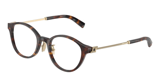 Tiffany TF2275D Round Eyeglasses  8015-Havana 48-140-20 - Color Map Tortoise