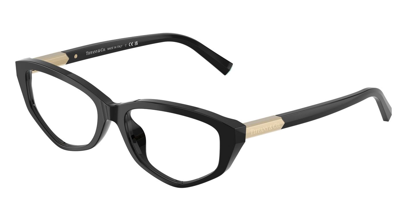 Tiffany TF2276 Irregular Eyeglasses  8001-Black 54-140-16 - Color Map Black