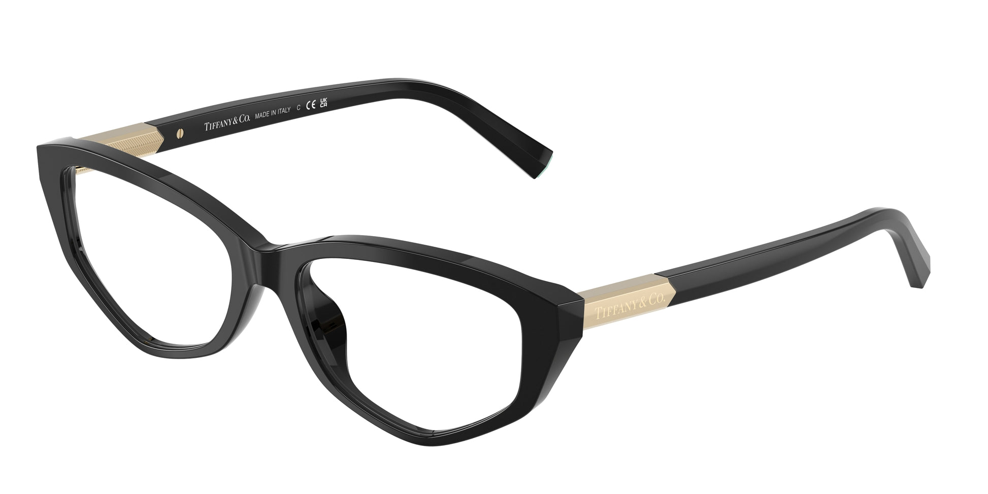 Tiffany TF2276 Irregular Eyeglasses  8001-Black 54-140-16 - Color Map Black