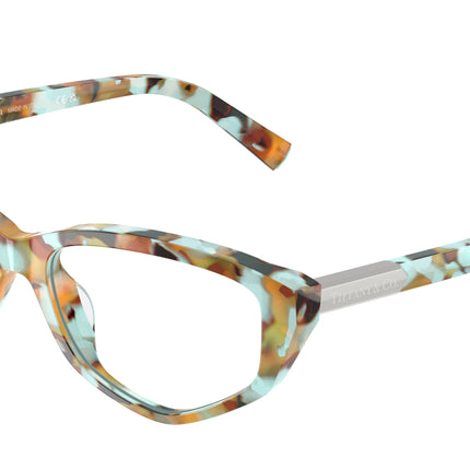 Tiffany TF2276 Irregular Eyeglasses  8441-Blonde Tiffany Havana 54-140-16 - Color Map Tortoise