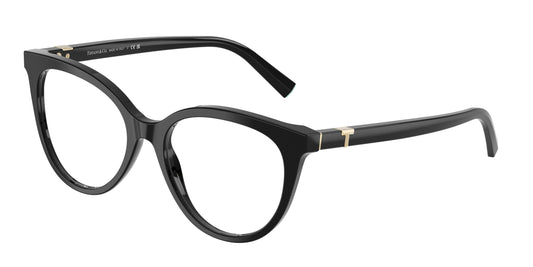 Tiffany TF2277F Cat Eye Eyeglasses  8001-Black 51-140-17 - Color Map Black
