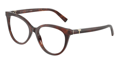 Tiffany TF2277F Cat Eye Eyeglasses  8421-Spotted Brown Havana 51-140-17 - Color Map Brown