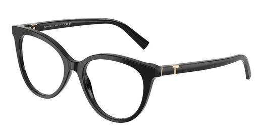 Tiffany TF2277 Cat Eye Eyeglasses  8001-Black 53-140-17 - Color Map Black
