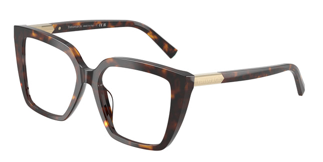 Tiffany TF2278 Square Eyeglasses  8015-Havana 53-140-16 - Color Map Tortoise