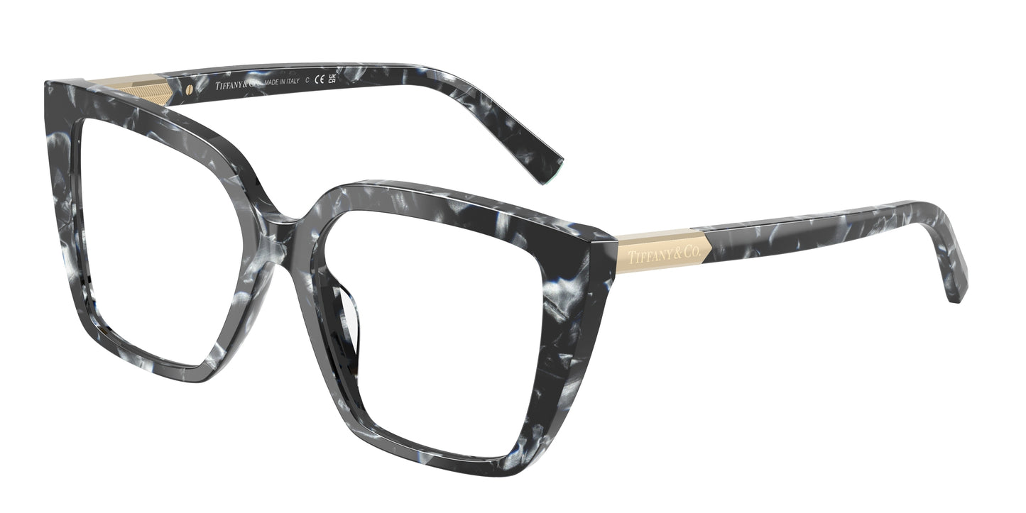 Tiffany TF2278 Square Eyeglasses  8428-Havana Madreperla 53-140-16 - Color Map Tortoise