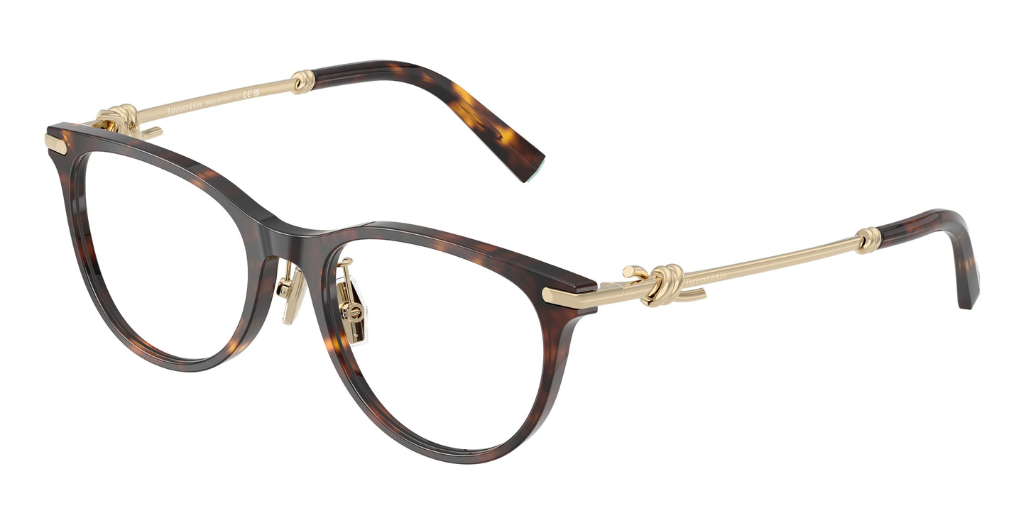 Tiffany TF2279D Round Eyeglasses  8015-Havana 52-145-18 - Color Map Tortoise