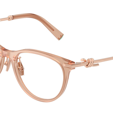 Tiffany TF2279D Round Eyeglasses  8268-Opal Nude 52-145-18 - Color Map Pink