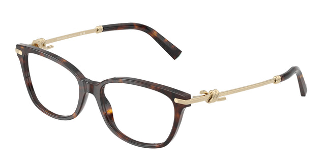 Tiffany TF2281 Pillow Eyeglasses  8015-Havana 53-140-16 - Color Map Tortoise