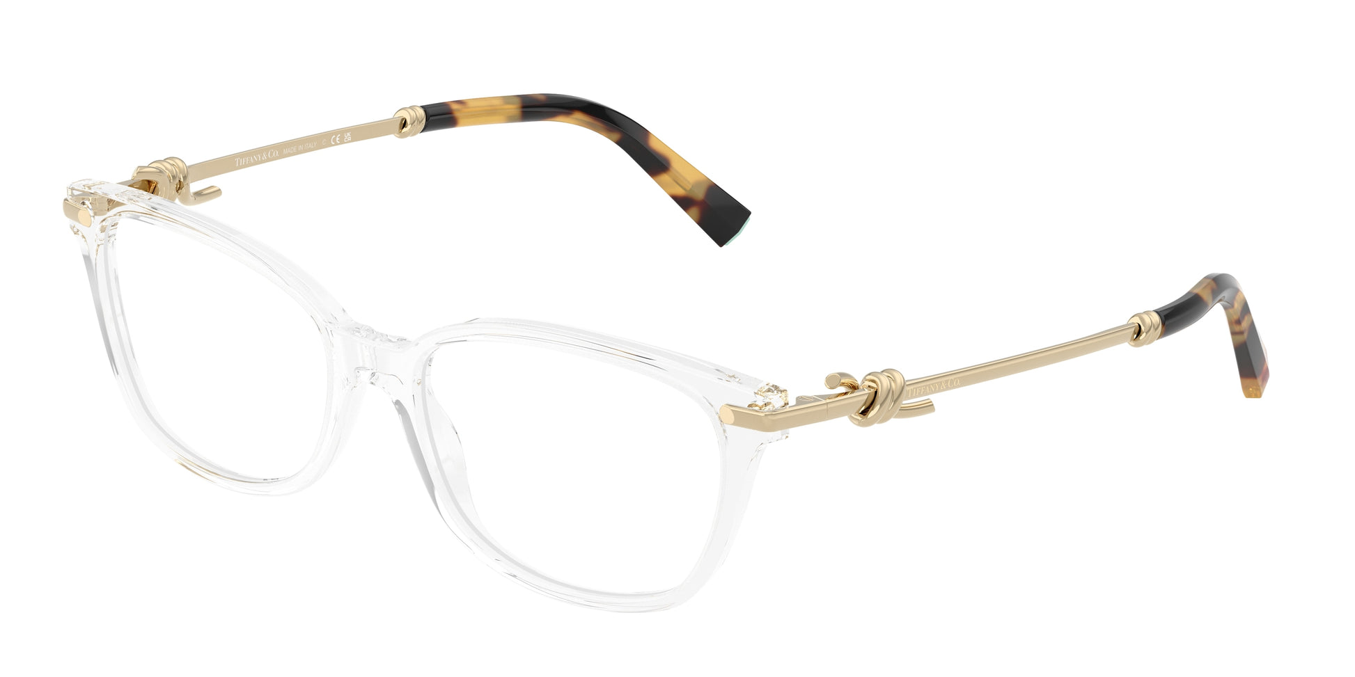 Tiffany TF2281 Pillow Eyeglasses  8047-Clear 53-140-16 - Color Map Transparent