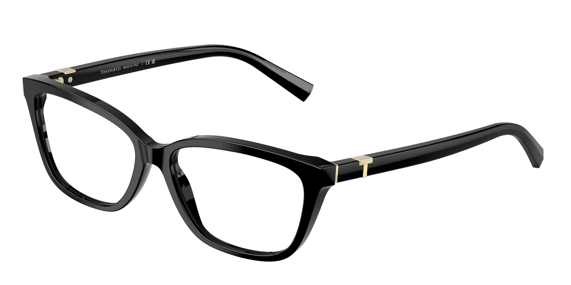 Tiffany TF2282F Pillow Eyeglasses  8001-Black 53-140-15 - Color Map Black