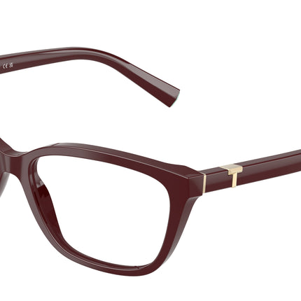 Tiffany TF2282F Pillow Eyeglasses  8389-Burgundy 53-140-15 - Color Map Violet