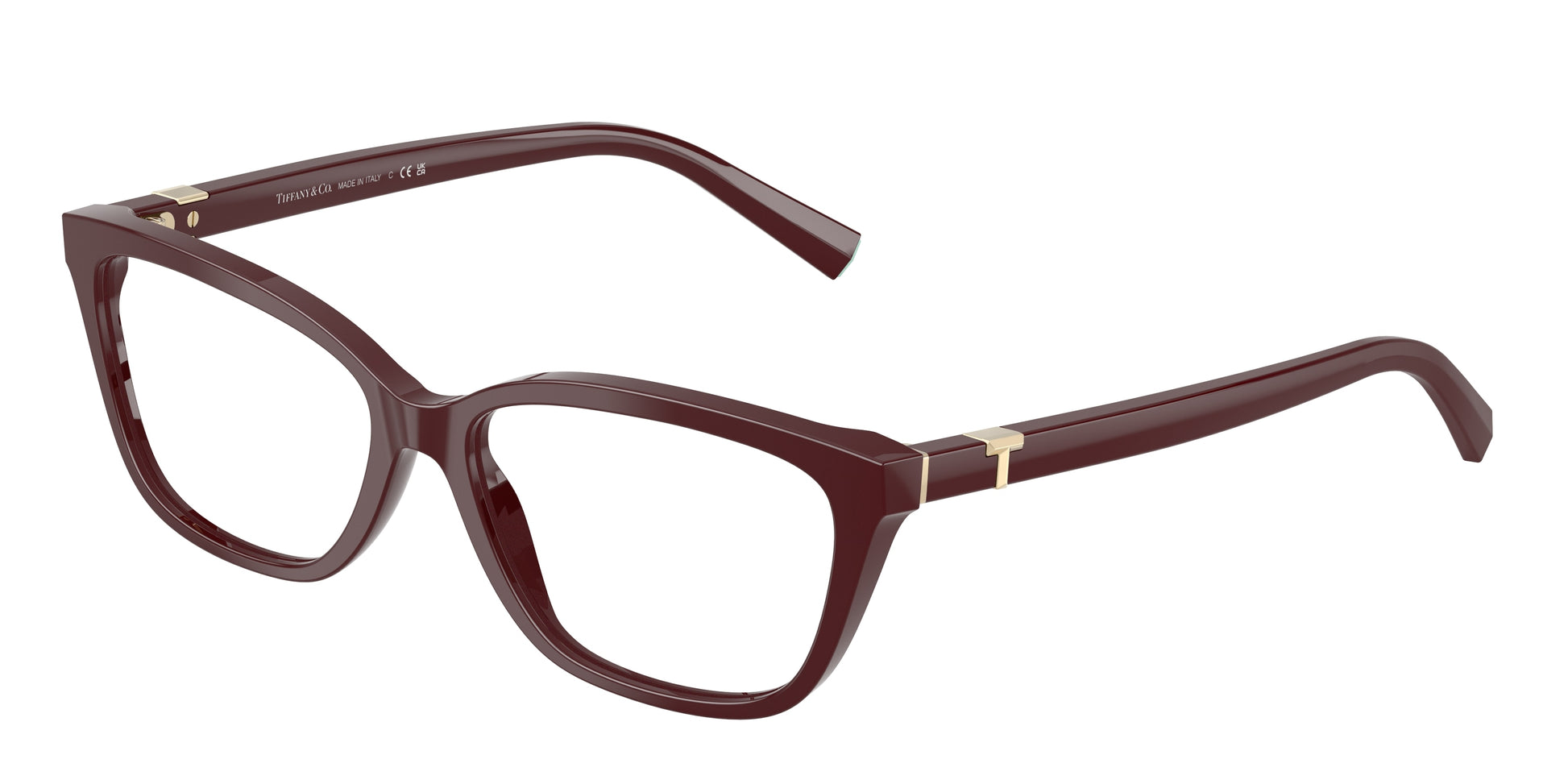 Tiffany TF2282F Pillow Eyeglasses  8389-Burgundy 53-140-15 - Color Map Violet