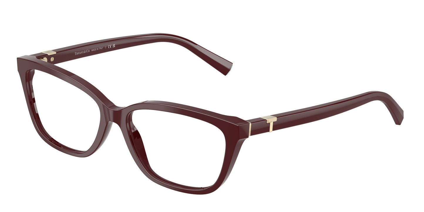 Tiffany TF2282 Pillow Eyeglasses  8389-Burgundy 55-140-15 - Color Map Violet