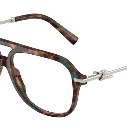Tiffany TF2283 Pilot Eyeglasses  8442-Brown Tiffany Havana 56-145-15 - Color Map Tortoise