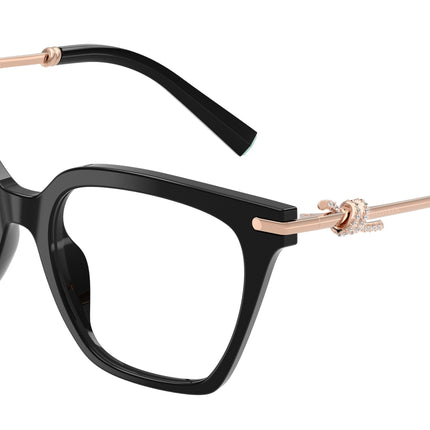 Tiffany TF2284B Square Eyeglasses  8001-Black 53-140-17 - Color Map Black