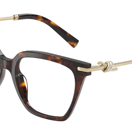Tiffany TF2284B Square Eyeglasses  8015-Havana 53-140-17 - Color Map Tortoise
