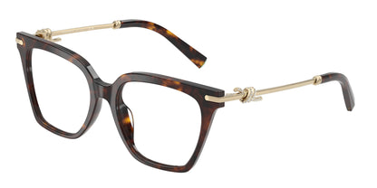 Tiffany TF2284B Square Eyeglasses  8015-Havana 53-140-17 - Color Map Tortoise