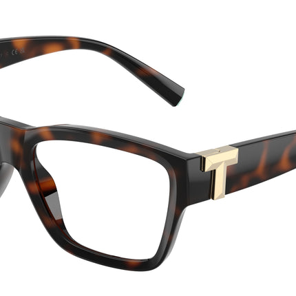 Tiffany TF2285U Rectangle Eyeglasses  8015-Havana 55-140-16 - Color Map Tortoise