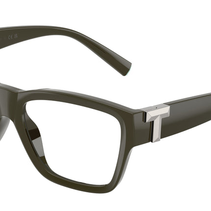 Tiffany TF2285U Rectangle Eyeglasses  8446-Coca Cola Sapphire 55-140-16 - Color Map Brown