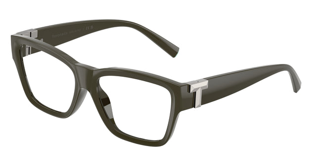 Tiffany TF2285U Rectangle Eyeglasses  8446-Coca Cola Sapphire 55-140-16 - Color Map Brown