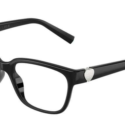 Tiffany TF2286D Pillow Eyeglasses  8001-Black 52-140-17 - Color Map Black