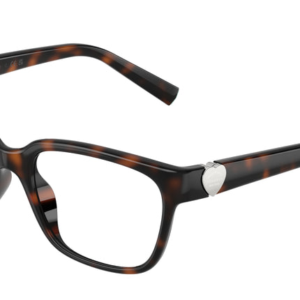 Tiffany TF2286D Pillow Eyeglasses  8015-Havana 52-140-17 - Color Map Tortoise