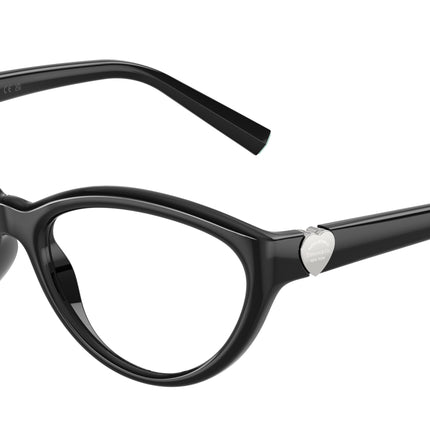 Tiffany TF2287U Cat Eye Eyeglasses  8001-Black 55-140-16 - Color Map Black