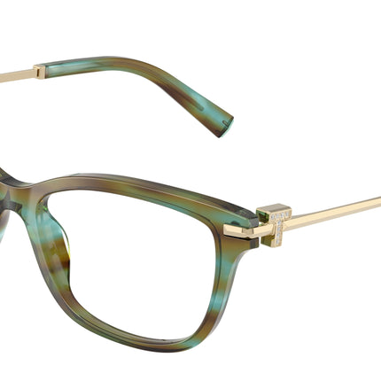 Tiffany TF2288B Pillow Eyeglasses  8124-Ocean Turquoise 55-140-16 - Color Map Blue