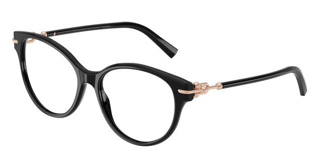 Tiffany TF2289 Cat Eye Eyeglasses  8001-Black 55-140-16 - Color Map Black