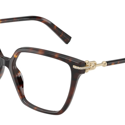 Tiffany TF2290BU Square Eyeglasses  8015-Havana 55-140-15 - Color Map Tortoise