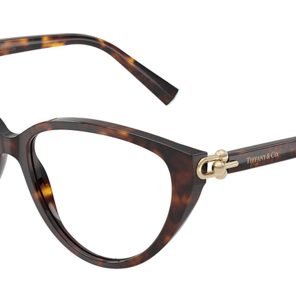 Tiffany TF2292F Cat Eye Eyeglasses  8015-Havana 55-140-15 - Color Map Tortoise
