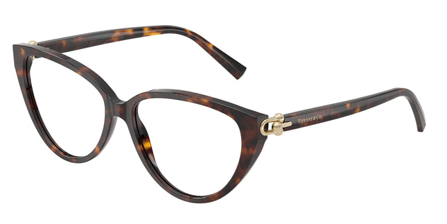 Tiffany TF2292F Cat Eye Eyeglasses  8015-Havana 55-140-15 - Color Map Tortoise