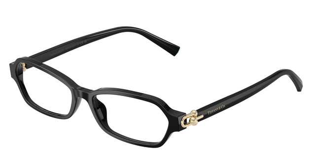 Tiffany TF2293U Irregular Eyeglasses  8001-Black 56-140-16 - Color Map Black