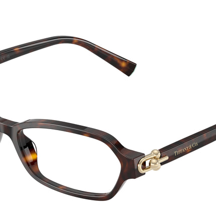 Tiffany TF2293U Irregular Eyeglasses  8015-Havana 56-140-16 - Color Map Tortoise