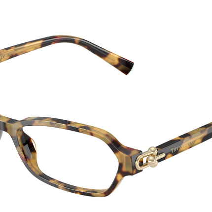 Tiffany TF2293U Irregular Eyeglasses  8064-Blonde Havana 56-140-16 - Color Map Tortoise