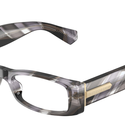Tiffany TF2294U Rectangle Eyeglasses  8453-Black Havana 53-140-17 - Color Map Black