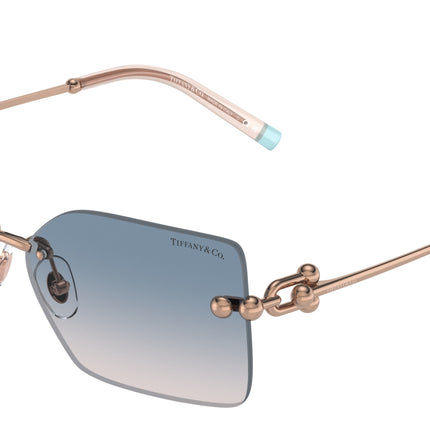 Tiffany TF3088 Rectangle Sunglasses  610516-Rubedo 59-130-14 - Color Map Red