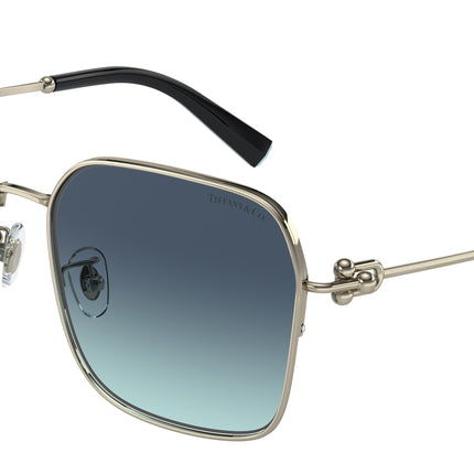 Tiffany TF3093D Square Sunglasses  60219S-Pale Gold 60-140-17 - Color Map Gold