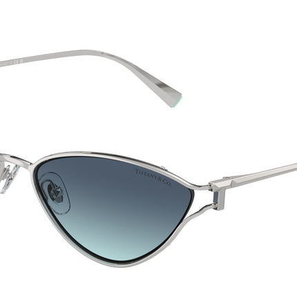 Tiffany TF3095 Cat Eye Sunglasses  60019S-Silver 61-135-16 - Color Map Silver