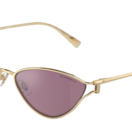 Tiffany TF3095 Cat Eye Sunglasses  6194AK-Pale Gold 61-135-16 - Color Map Gold